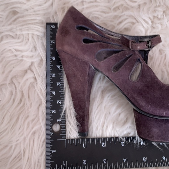 Nine West Plum platform Peek Toe Heels - Picture 4 of 16